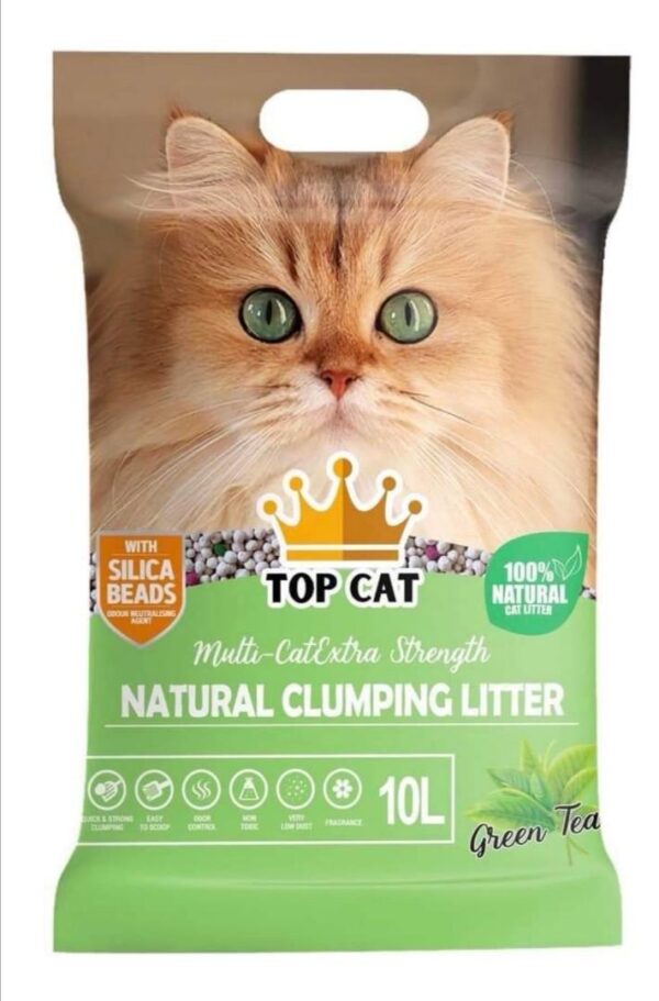 Top Cat - Cat Litter Green Tea Scent 10L