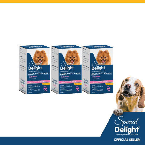 SET OF 3’S Special Delight CALCITONE Calcium Gluconate Oral Solution Minerals 100mL
