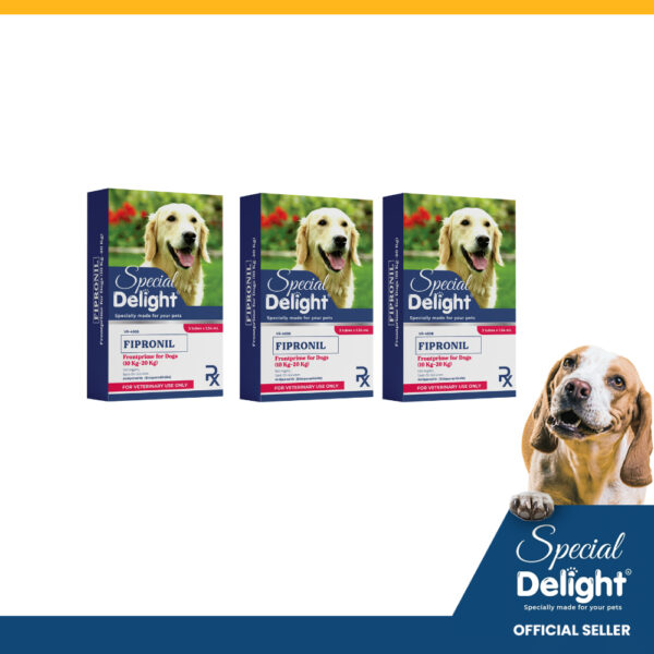SET OF 3’S Special Delight FRONTPRIME FOR DOG (10-20 KG) Fipronil 100 mg/mL
