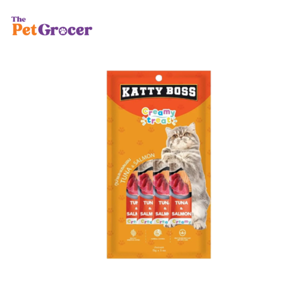 Katty Boss Cat Creamy Treat – Tuna and Salmon 15g