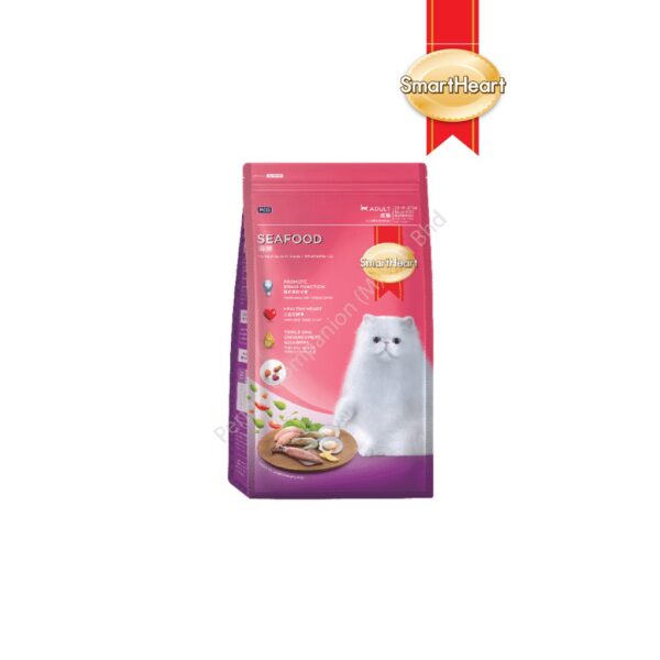 SmartHeart Dry Cat Food for Adult Seafood 1.2kg