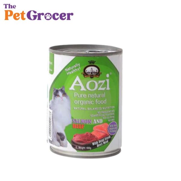 AOZI Can for Cat - Salmon & Beef 430g