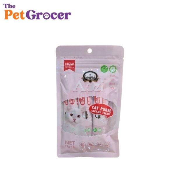 AOZI Cat Puree Creamy Treats 15g - Bonito Flavor