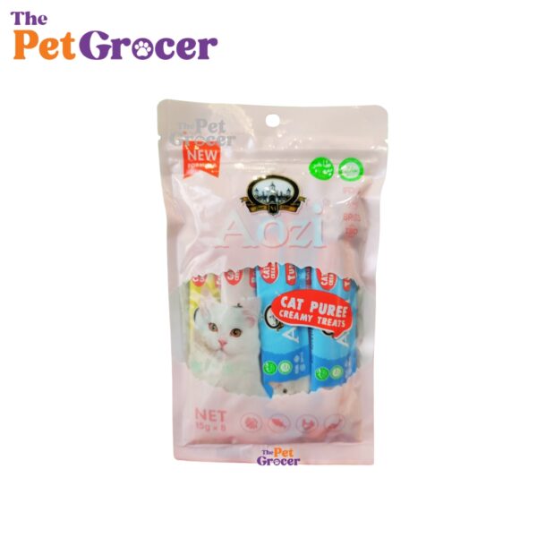 AOZI Cat Puree Creamy Treats 15g - Assorted Flavor