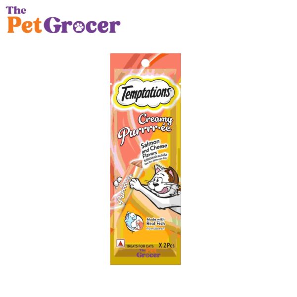 Temptations Creamy Puree Salmon & Cheese 24g 2Ps