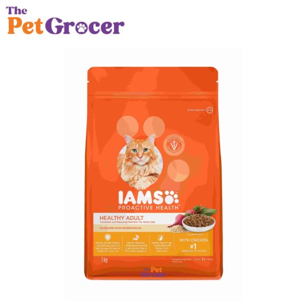 IAMS Cat Dry Food Healthy Adult Chicken 1kg