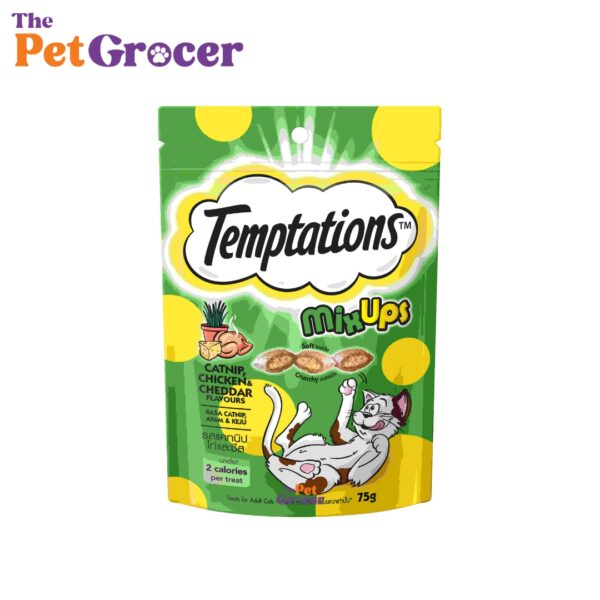 Temptations Mix Up – Chicken, Catnip and Cheddar Flavor 75g