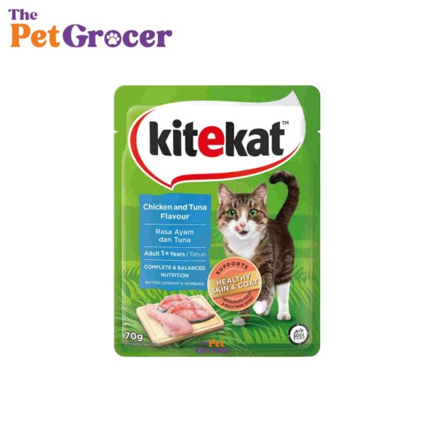 Kitekat Pouch Adult Chicken and Tuna 70g