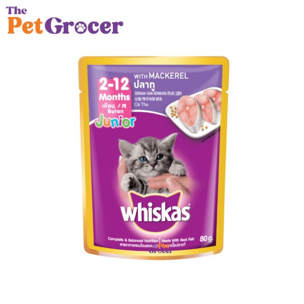 Whiskas Pouch Kitten Mackerel 80g