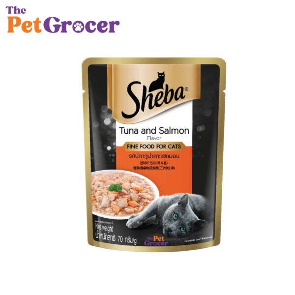 Sheba Pouch Tuna Salmon 70g