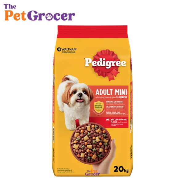 Pedigree Dry Mini Beef, Lamb & Vegetable 20kg